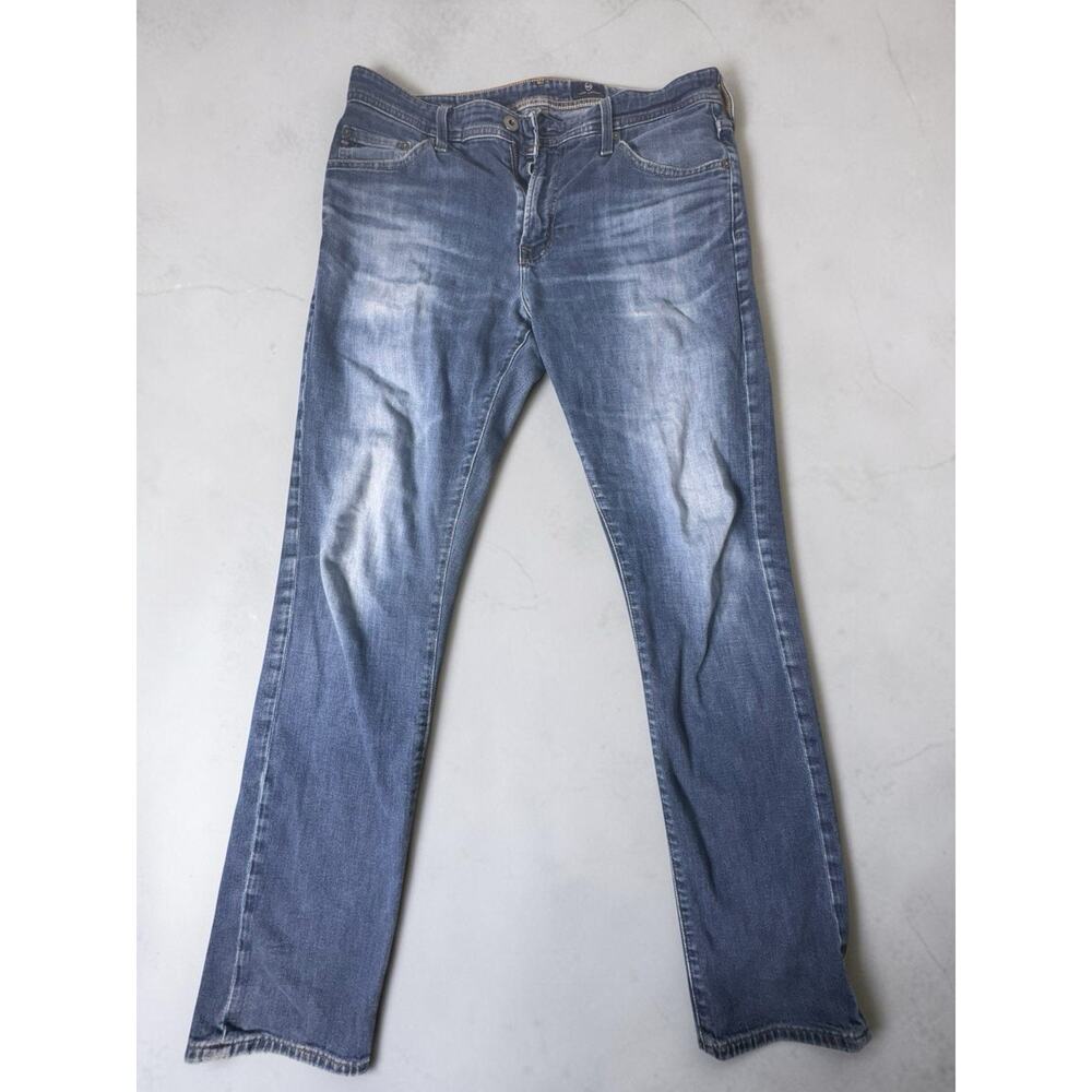 AG Graduate Jeans 32x32 Relaxed Straight Stretch Blue Wash Denim Mens